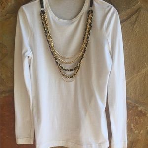 Tory Burch Shirt with Necklace